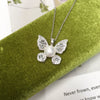 Pearl Necklace Natural Freshwater Pearl Pendant With Copper Accessories And Micro Zircon In Flat Round And Rose Buns Round Shapes