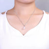 Pearl Necklace S925 Sterling Silver Riceshaped Freshwater Pearl Pendant Melon Clasp