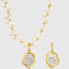Pearl Necklace Stainless Steel Geometric Constellation Electroplating Women's