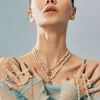 Pearl Necklace Stainless Steel Geometric Constellation Electroplating Women's