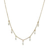 Pearl Necklace Stainless Steel 18K Gold Electroplated Tassel Pendant Necklace For Women
