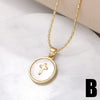 Pearl Necklace Women's Drop Oil Copper Electroplated Cross Clavicle Chain Simple Style Bamboo Chain
