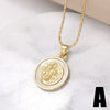 Pearl Necklace Women's Drop Oil Copper Electroplated Cross Clavicle Chain Simple Style Bamboo Chain