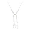 Pearl Necklace Women's Light Luxury Niche Design Clavicle Chain With Bow Pattern Copper Alloy Snake Bone Chain Electroplated