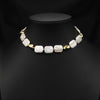 Pearl Necklace Women's Retro Geometric Style Beaded Clavicle Chain With Electroplating