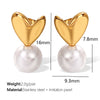 Pearl Pendant Earrings Women's Jewelry Fashion Design Electroplated