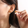 Pearl Pendant Earrings Women's Jewelry Fashion Design Electroplated