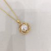 Pearl Pendant Jewelry Natural Freshwater Pearl Copper Minimalist Flat Round And Bun Round Shape Wreath Bird's Nest Design