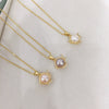 Pearl Pendant Jewelry Natural Freshwater Pearl Flat Round And Steamed Bread Round Shape Copper Accessories