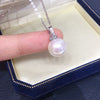 Pearl Pendant Necklace Freshwater Pearl Round S925 Sterling Silver Fashion Minimalist