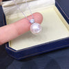 Pearl Pendant Necklace Freshwater Pearl Round S925 Sterling Silver Fashion Minimalist