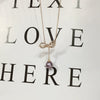 Pearl Pendant Necklace Jewelry Demon Purple Edison Freshwater Pearl Copper Accessory Perfect Circle Shape 18K Goldfilled Bow