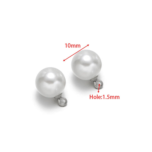 Pearl Pendant Stainless Steel Jewelry Electroplating Natural Style Accessories