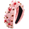 Pearl Rhinestone Hoop Handmade Women's Fashion Geometric Hair Hoop Headwear