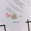 Pearl Rhinestone Metal Electroplated Pendant Crown Bow Earrings Necklace Accessories Handmade