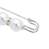 Pearl Rhinestone The Crown Style Electroplating Brooch Pin Unisex Women's