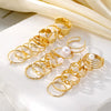 Pearl Ring Gold Alloy Creative Butterfly Love Jewelry For Women