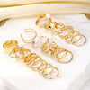 Pearl Ring Gold Alloy Creative Butterfly Love Jewelry For Women