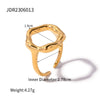Pearl Rings Stainless Steel Geometric Minimalist Electroplating Women's Jewelry