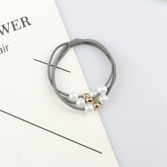 Pearl Rubber Band Handmade High Elasticity Hair Tie Headband