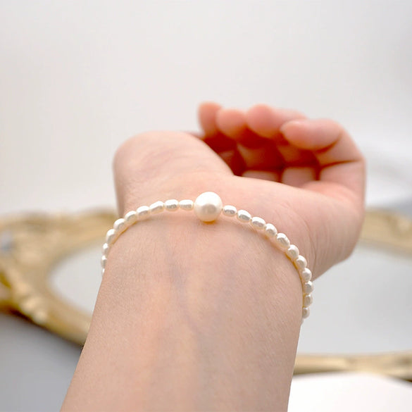 Pearl Small Bead Bracelet Geometric Simple Women's Jewelry