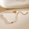 Pearl Stainless Steel Women's Geometric Style Electroplated Bracelet