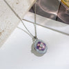 Pearl Star Oval Photo Box Necklace Copper Titanium Steel Real Gold Plated Sweet Style Women's Accessories