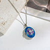 Pearl Star Oval Photo Box Necklace Copper Titanium Steel Real Gold Plated Sweet Style Women's Accessories