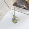 Pearl Star Oval Photo Box Necklace Copper Titanium Steel Real Gold Plated Sweet Style Women's Accessories