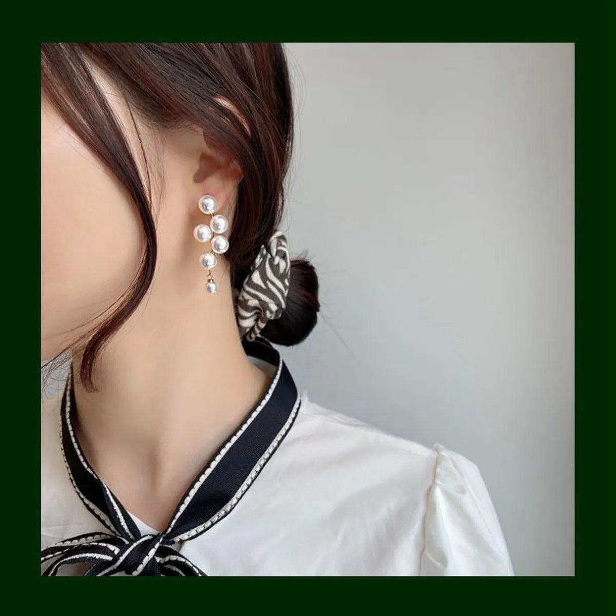 Pearl Tassel Earrings Retro New Fashion Earrings Earrings