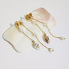 Pearl Tassel Earrings Stainless Steel Electroplated Light Luxury Niche Design For Women