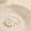 Pearl Titanium Steel Geometric Electroplated Women's Clavicle Necklace