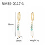Pearl Titanium Steel Geometric Style Electroplated Women's Earrings