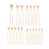 Pearl U Shaped Hairpin Set Mix And Match Hair Pins For Daily Wear Ball Head And Updo Hair Styling Accessories