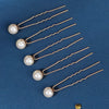 Pearl U Shaped Hairpin Set Mix And Match Hair Pins For Daily Wear Ball Head And Updo Hair Styling Accessories