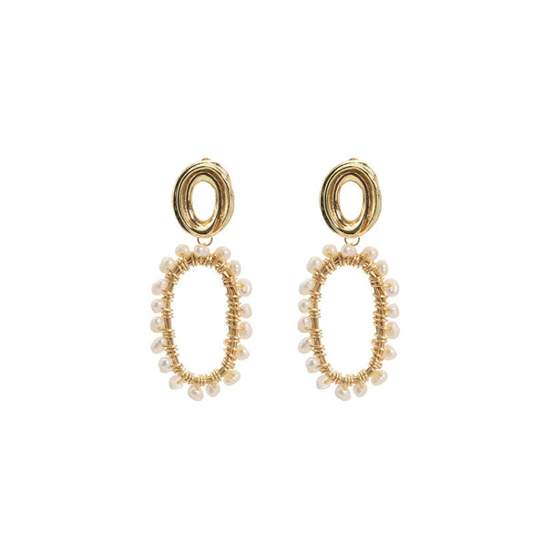 Pearl Women's Earrings Natural Design