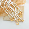Pearl Women's Geometric Bracelet Set With Pearls