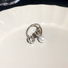 Pearl Zircon Splicing Butterfly Ring Real Gold Electroplated For Women With Animal Pattern