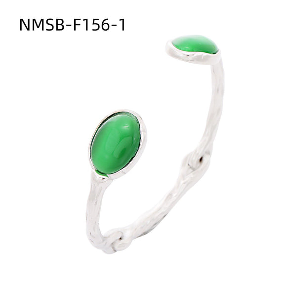 Pearl Zircon Titanium Steel Electroplated Bracelet For Women