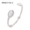 Pearl Zircon Titanium Steel Electroplated Bracelet For Women