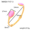 Pearl Zircon Titanium Steel Electroplated Bracelet For Women
