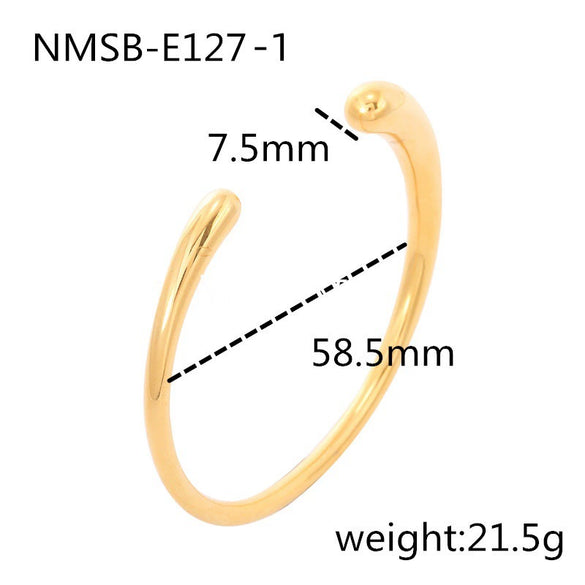 Pearl Zircon Titanium Steel Electroplated Bracelet For Women