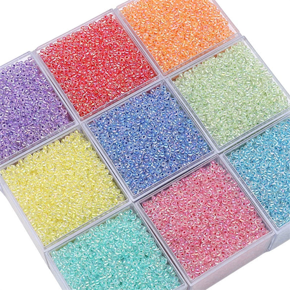 Pearlescent Dye Core Glass Beads Handmade Diy Bracelet Necklace Accessories