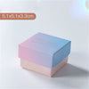 Pearlescent Gradient Pink Jewelry Packaging Box Made Of Paper And Cardboard For Earrings Ring Necklace Bracelet