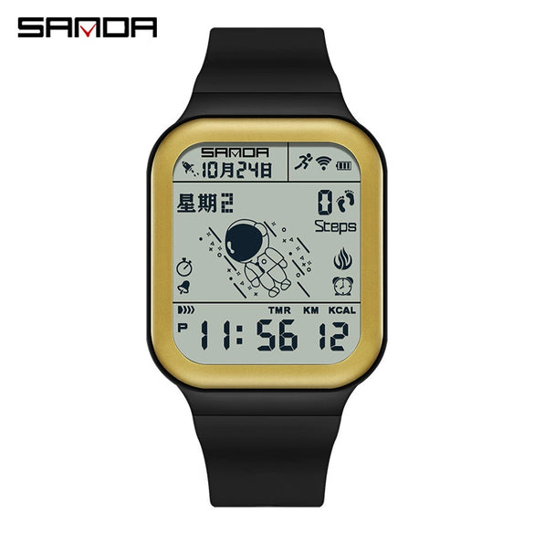 Pedometer Abs Tpu Rectangle Outdoor Sports Waterproof Natural Style