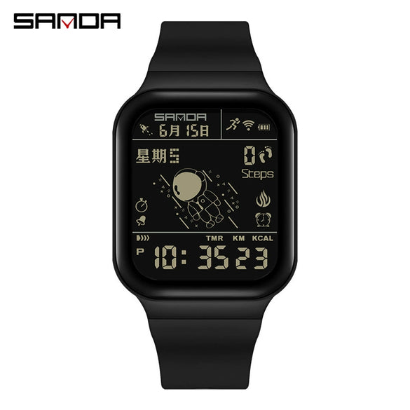Pedometer Abs Tpu Rectangle Outdoor Sports Waterproof Natural Style