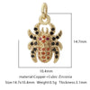 Pendant Accessories Copper Geometric Electroplating Micro Inlaid Zircon Love Simple Fashion