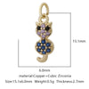 Pendant Accessories Copper Geometric Electroplating Micro Inlaid Zircon Love Simple Fashion
