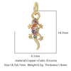 Pendant Accessories Copper Geometric Electroplating Micro Inlaid Zircon Love Simple Fashion