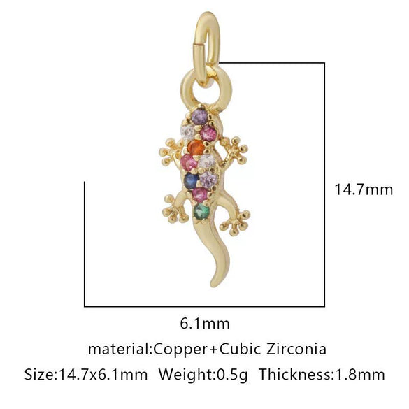 Pendant Accessories Copper Geometric Electroplating Micro Inlaid Zircon Love Simple Fashion
